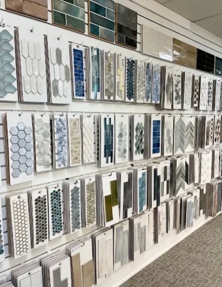 backsplash display at our Hagerstown, MD, showroom 